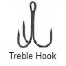 treble fishig hook treble hook used in angling especially when fishing for pike and perch