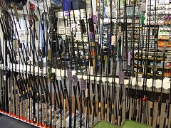 Inside Bacchus and Rhone Fishing Tackle Shop