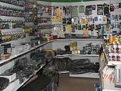 inside Haines Angling Shop Wiltshire