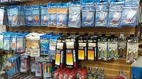 inside Mr Fish Jersey tackle shop